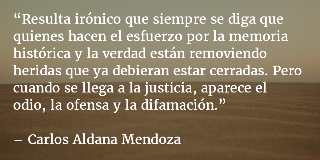 La difamación de defensores. Carlos Aldana Mendoza.