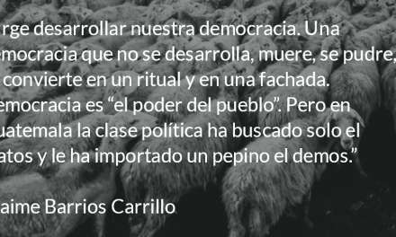 Democracia y partidos políticos. Jaime Barrios Carrillo.