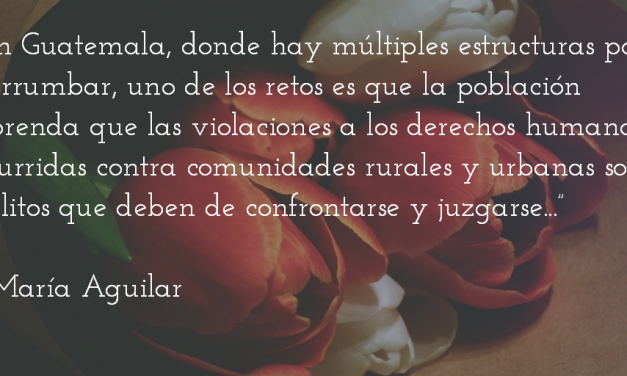 El silencio de las osamentas. María Aguilar.