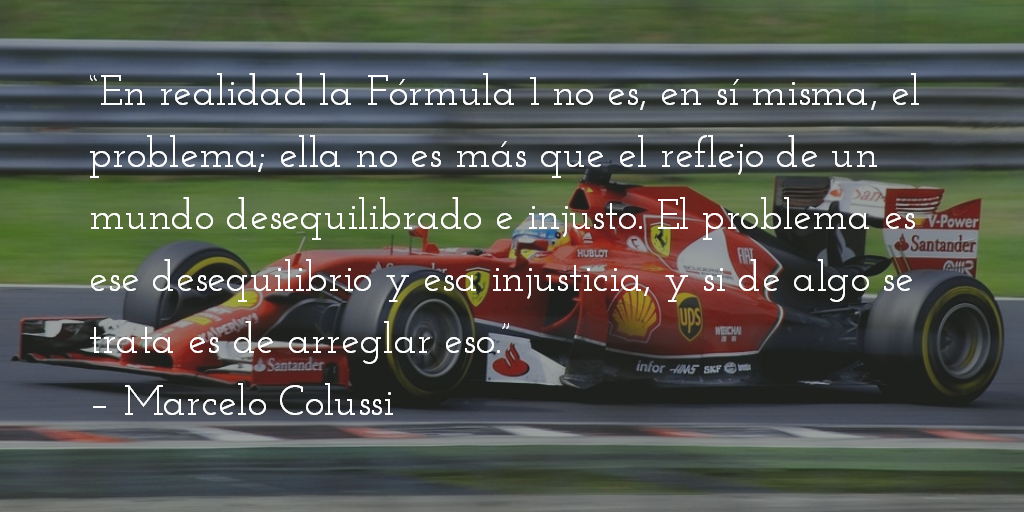 Fórmula 1: ¿deporte? Marcelo Colussi