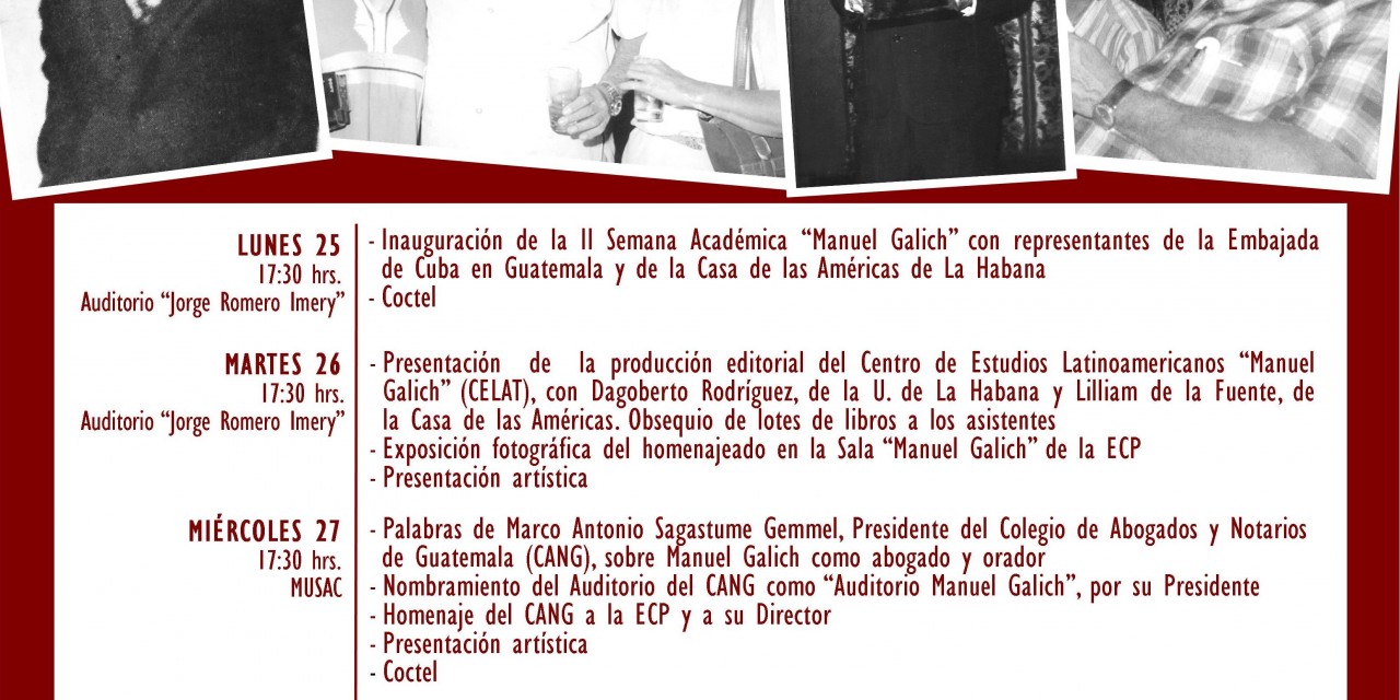 II Semana Académica Cubano-Guatemalteca «Manuel Galich»