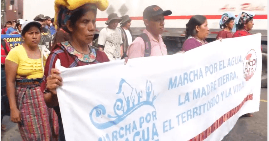 Marcha por el agua – Guatemala 2016