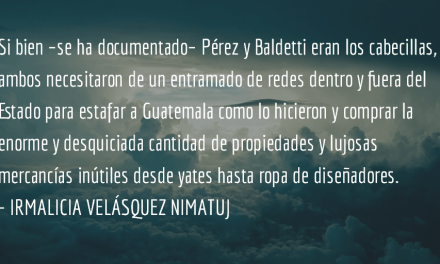 Los procesos contra Baldetti y Pérez son históricos. Irmalicia Velásquez Nimatuj.