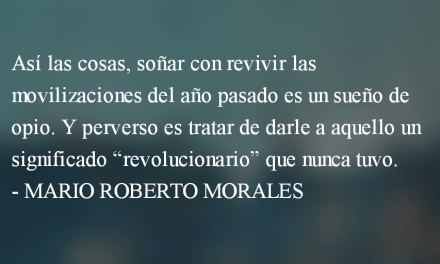 De abril a abril. Mario Roberto Morales.