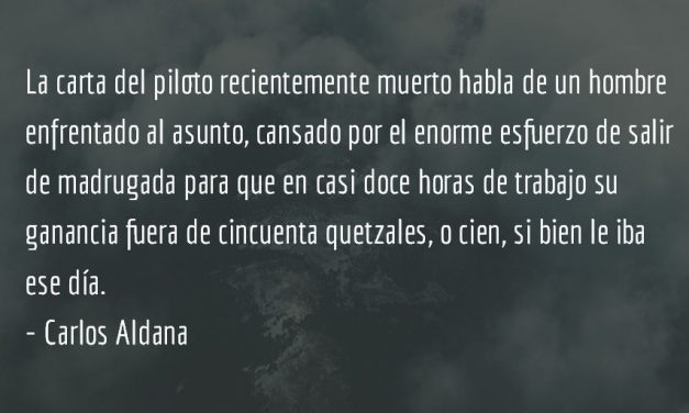 El drama de los pilotos. Carlos Aldana.