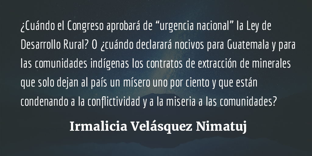 Acciones culturalistas. Irmalicia Velásquez Nimatuj.