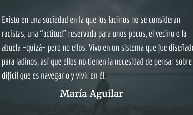 El conflicto con mi país. María Aguilar.