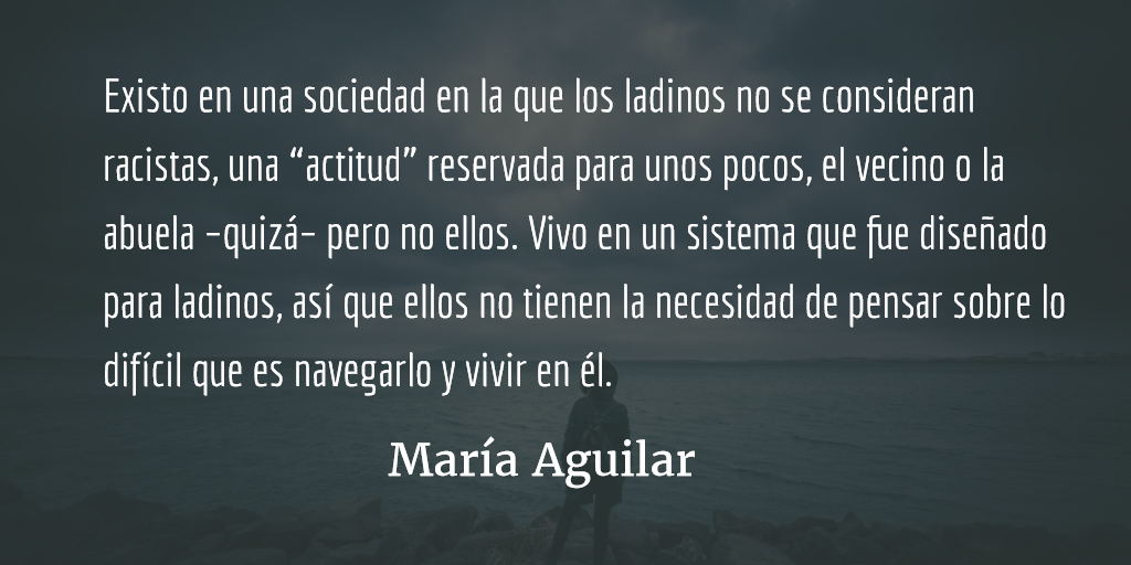 El conflicto con mi país. María Aguilar.