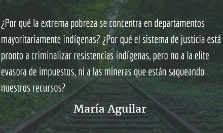 Racismo al revés. María Aguilar.