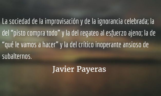 La palabra constante. Javier Payeras.