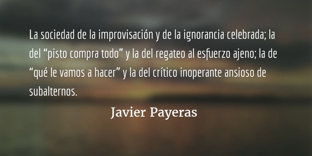 La palabra constante. Javier Payeras.