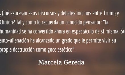 Al segundo debate entre Trump y Clinton. Marcela Gereda.