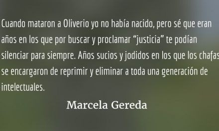 Oliverio y los “millennials”. Marcela Gereda.