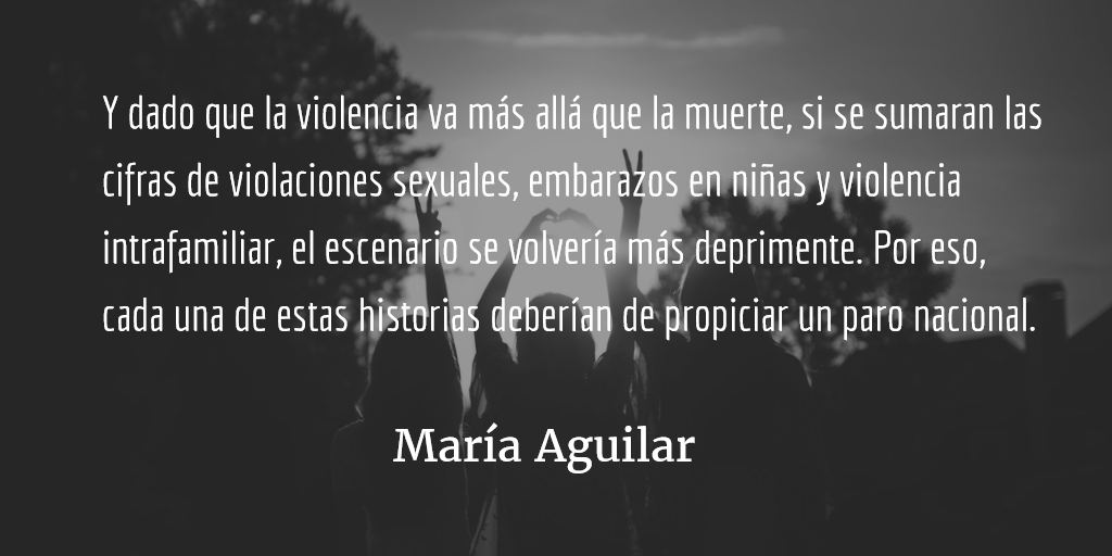 Vivir es resistir. María Aguilar.