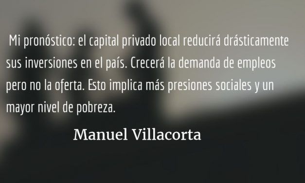 El capital se va y la crisis se queda. Manuel Villacorta.