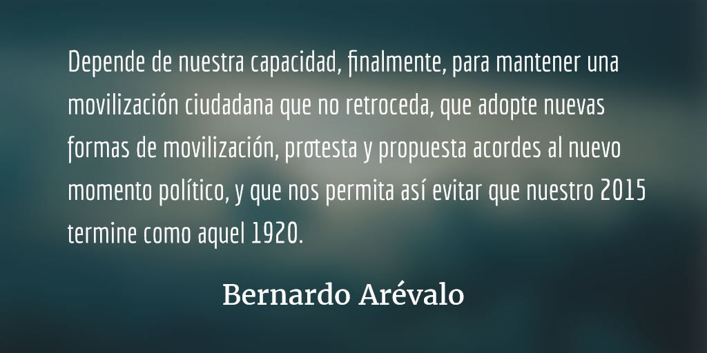 Lo que nos une y nos separa de 1920 y 1944. Bernardo Arévalo.