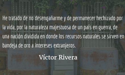 Cuando aún era de noche o la búsqueda poética del origen. Víctor Rivera.