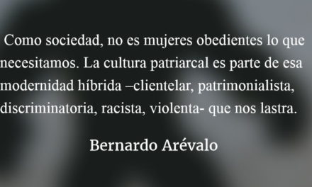 Encomio de la mujer desobediente. Bernardo Arévalo.