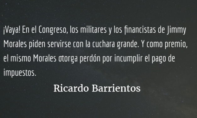 Privilegios para militares y amigos de Jimmy. Ricardo Barrientos.