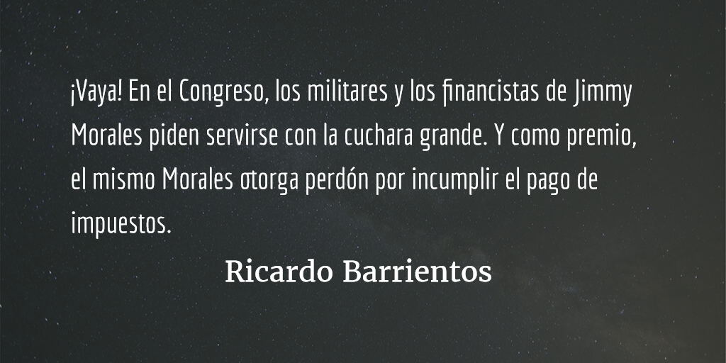 Privilegios para militares y amigos de Jimmy. Ricardo Barrientos.