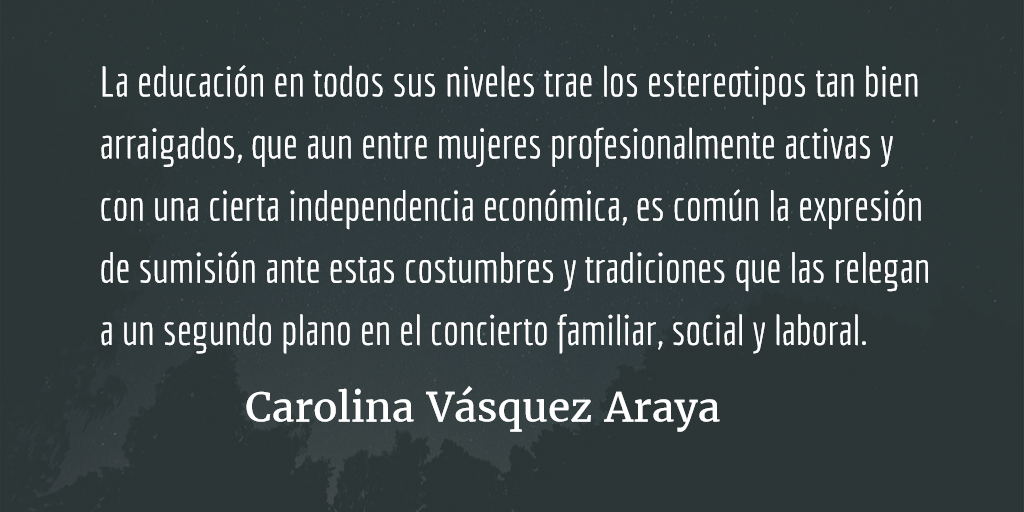 Lo desigual, un estilo de vida. Carolina Vásquez Araya.