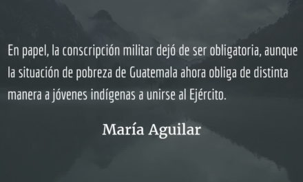 Pueblos indígenas y la paz en Guatemala (VI). María Aguilar.