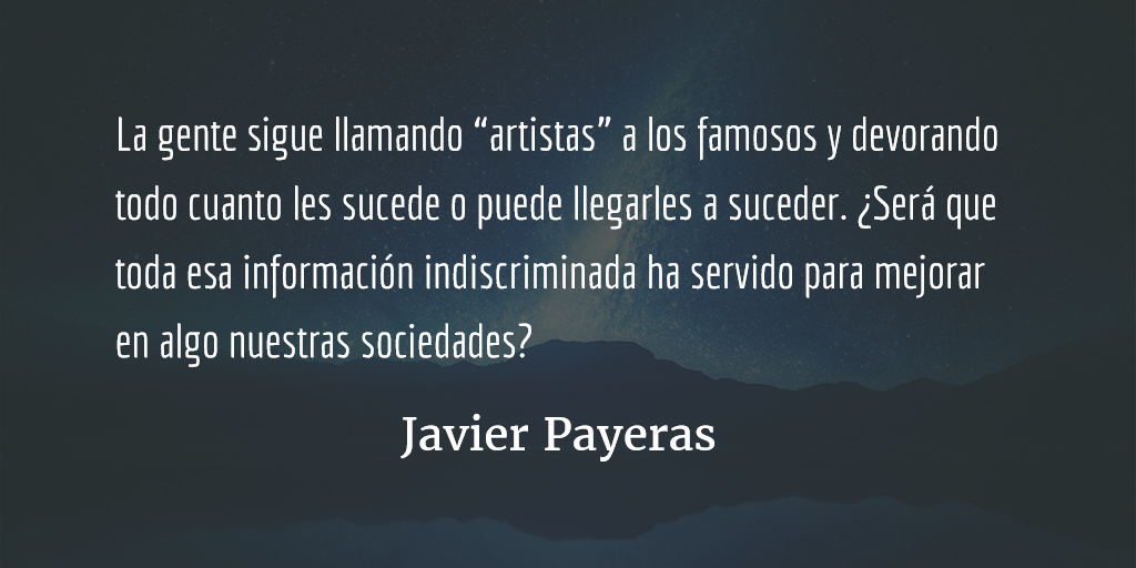 La intimidad de lo público. Javier Payeras.