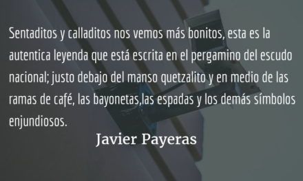 Sentaditos y calladitos. Javier Payeras.