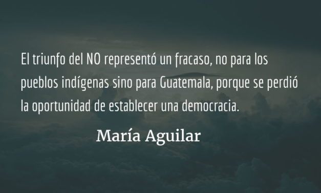 Pueblos indígenas y la paz en Guatemala IX. María Aguilar.