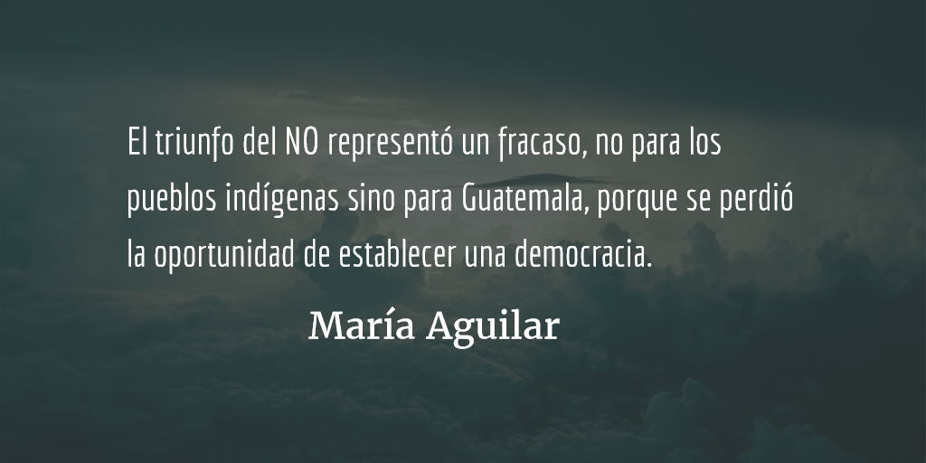 Pueblos indígenas y la paz en Guatemala IX. María Aguilar.