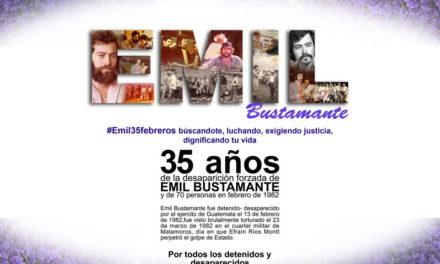 35 años de la desaparación forzada de Emil Bustamante