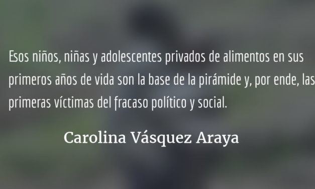 La huella del hambre. Carolina Vásquez Araya.