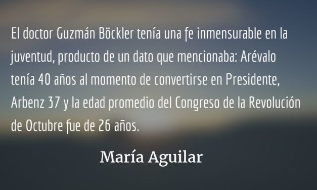 Adiós a Carlos Guzmán Böckler. María Aguilar.