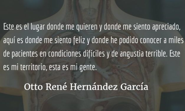 La salud pública nos da risa, la morbimortalidad nos hace los mandados. Otto René Hernández García.