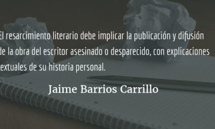 Luis de Lión, resarcimiento literario. Jaime Barrios Carrillo.
