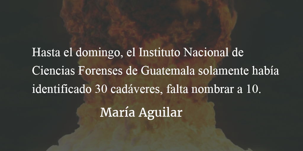 El Estado las asesinó. María Aguilar.