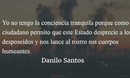 37 razones para no tener la conciencia tranquila. Danilo Santos.