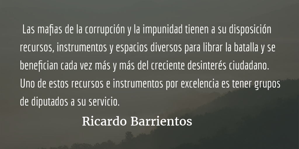 Propuestas legislativas para la impunidad. Ricardo Barrientos.