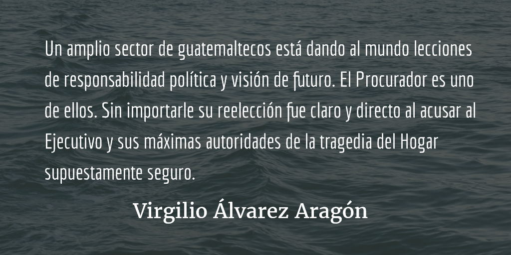 De cafres y corruptos: el irrespeto al Procurador de los DH. Virgilio Álvarez Aragón.
