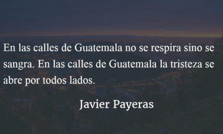 En las calles de Guatemala. Javier Payeras.