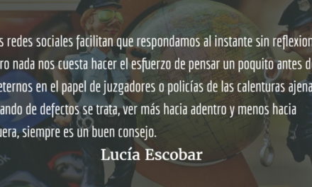 La policía de la indignación. Lucía Escobar.