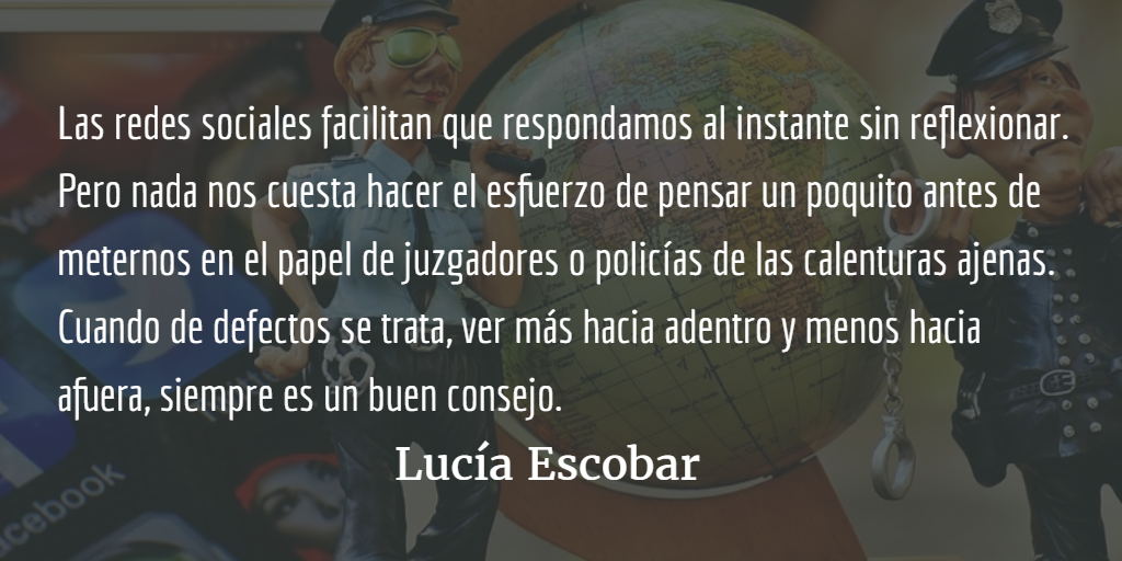 La policía de la indignación. Lucía Escobar.