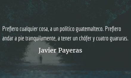 Prefiero el silencio. Javier Payeras.