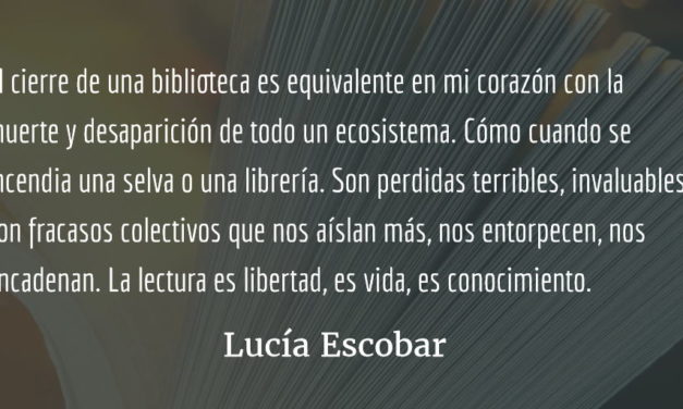 Bibliotecón. Lucía Escobar.