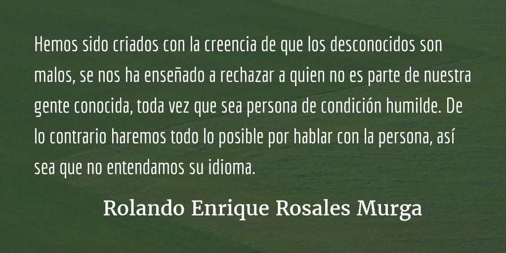 La aporofobia en Guatemala. Rolando Enrique Rosales Murga.