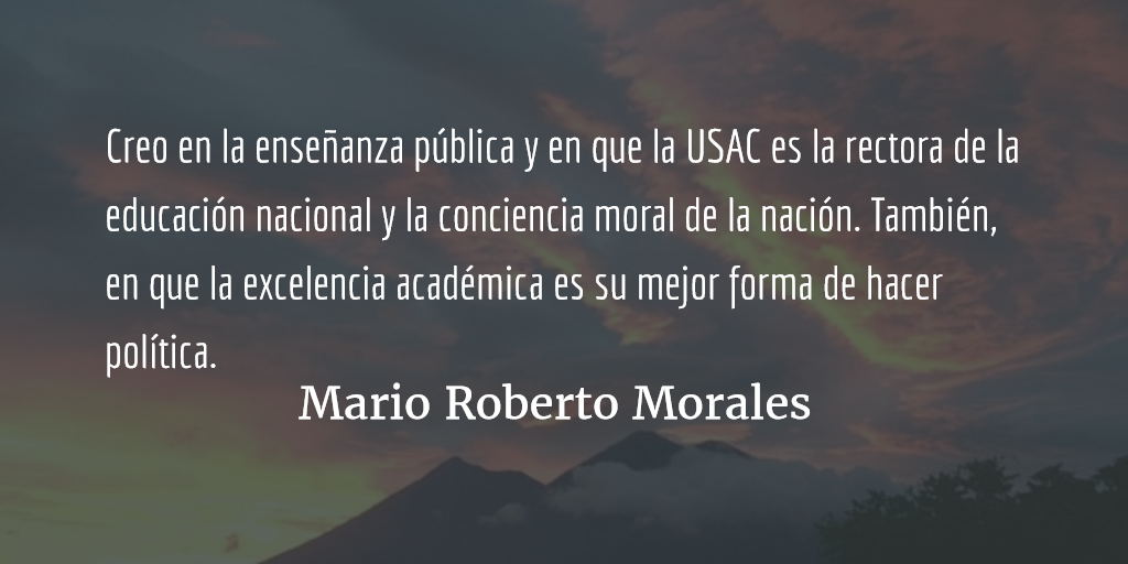 El Honoris Causa de la USAC. Mario Roberto Morales.