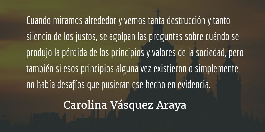 Violencia, nuestra marca de identidad. Carolina Vásquez Araya.