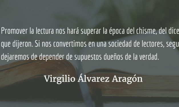 La aventura de leer. Virgilio Álvarez Aragón.