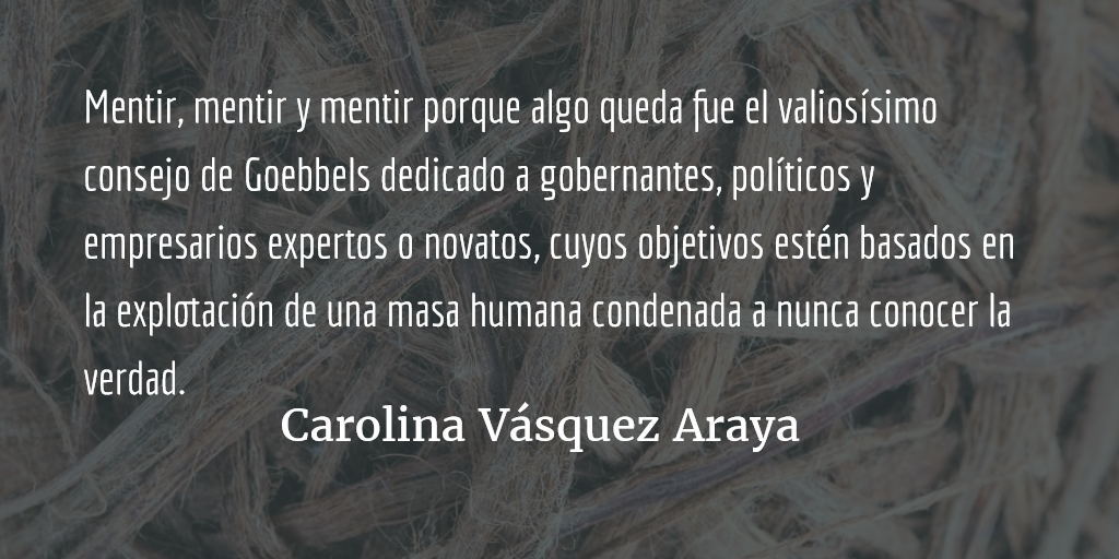 La verdad detrás de la máscara. Carolina Vásquez Araya.