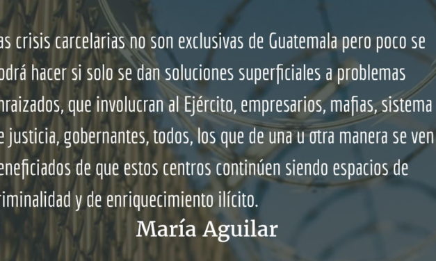 Sistema penitenciario III y final. María Aguilar.